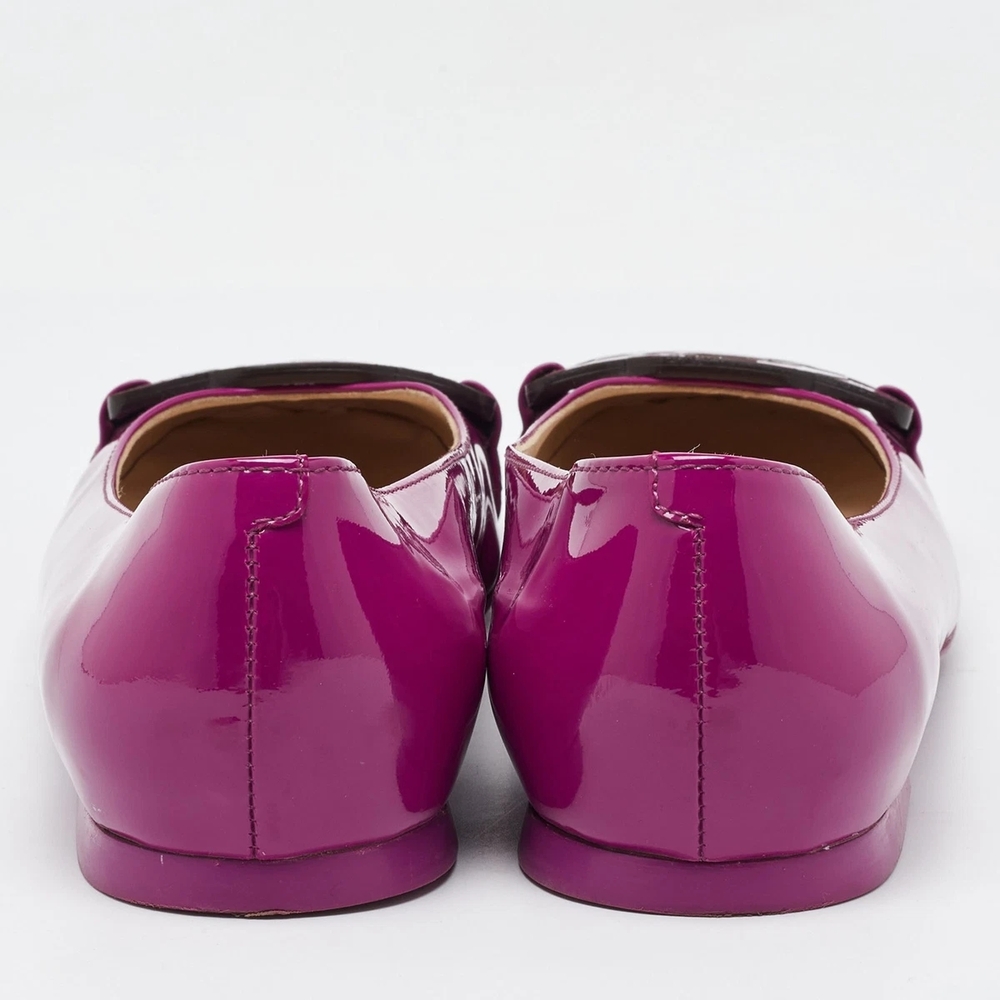 💎Tod's Women's Pink Patent Leather Ballet Flats💎 NEW WITHOUT BOX - Picture 5 of 13